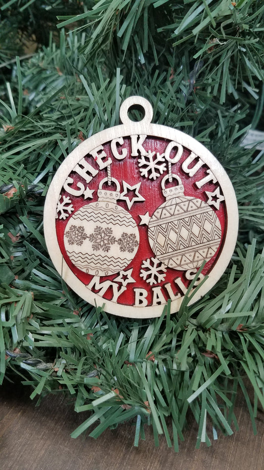 Naughty But Nice- Laser Cut Wooden Ornaments