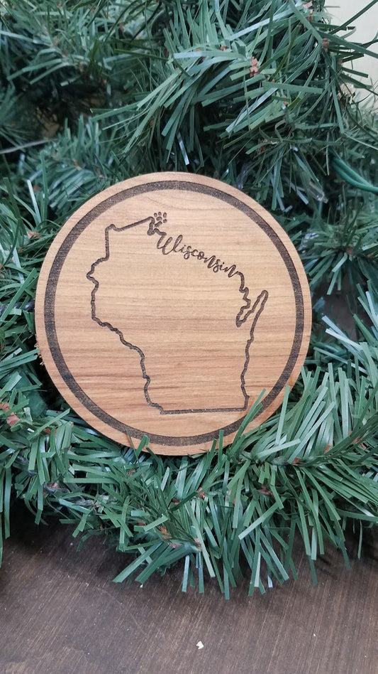 Wisconsin Wooden Coaster
