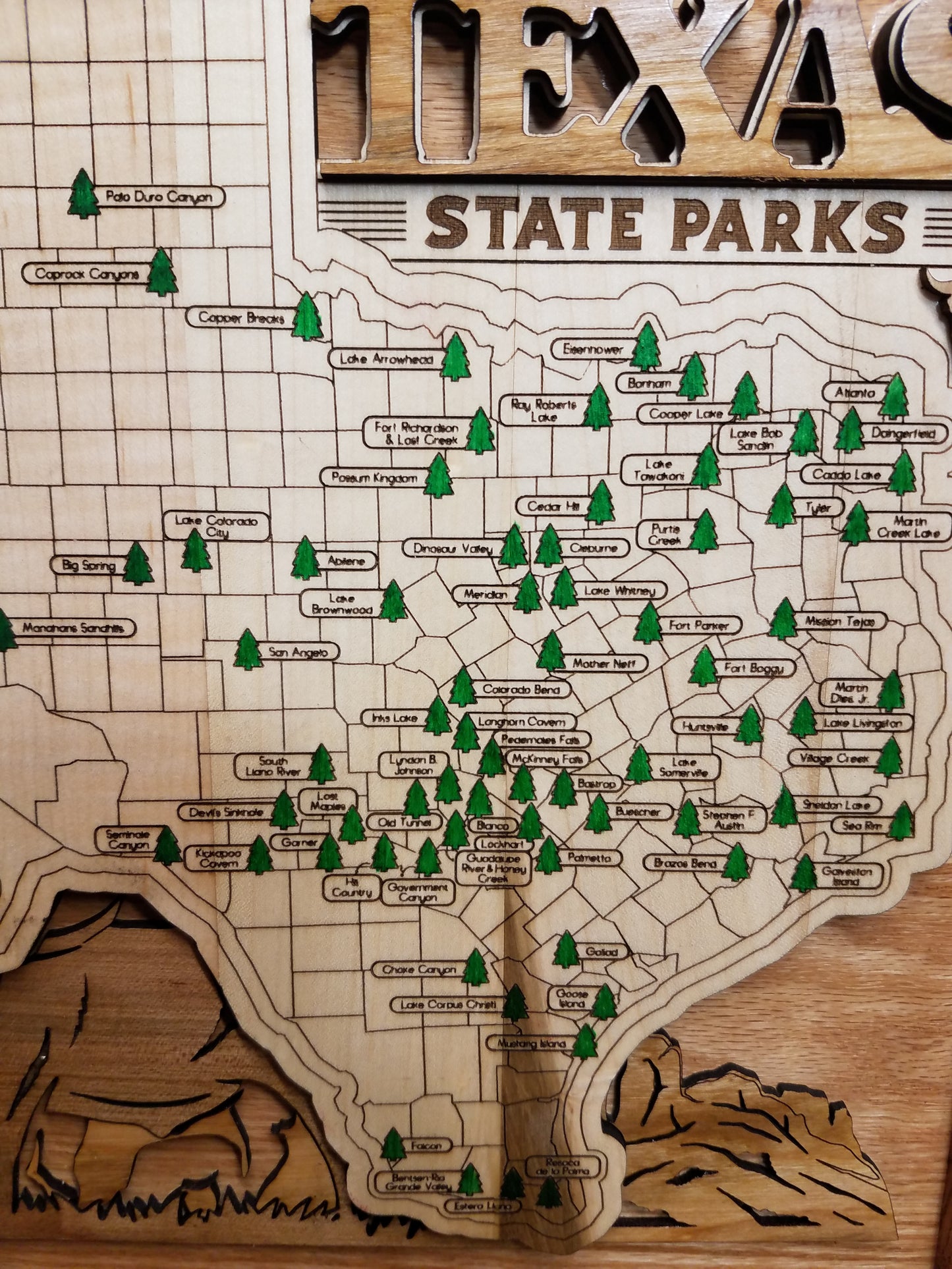 Texas State Park Explorer Map