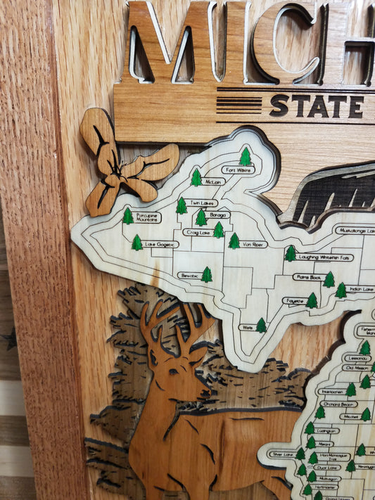 Michingan State Park Explorer Map