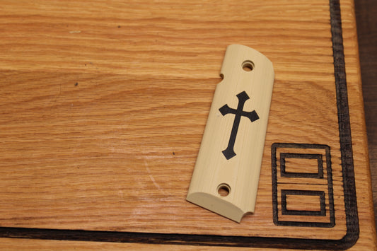 3D Printed PLA 1911 Grip with Cross