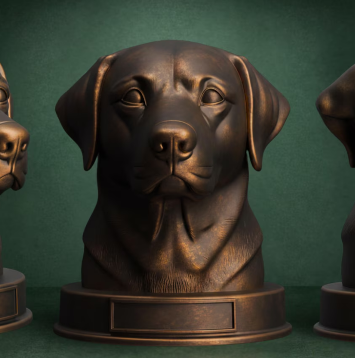 3d Printed Dog Busts