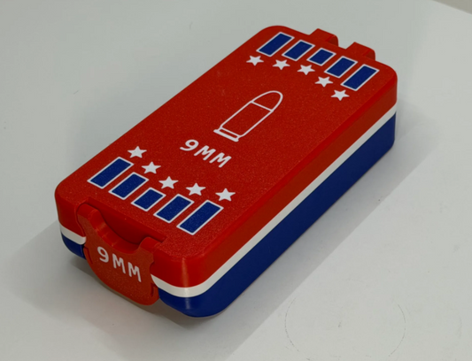 9mm or 45 ACP (USA-250) Ammo Box-3d Printed