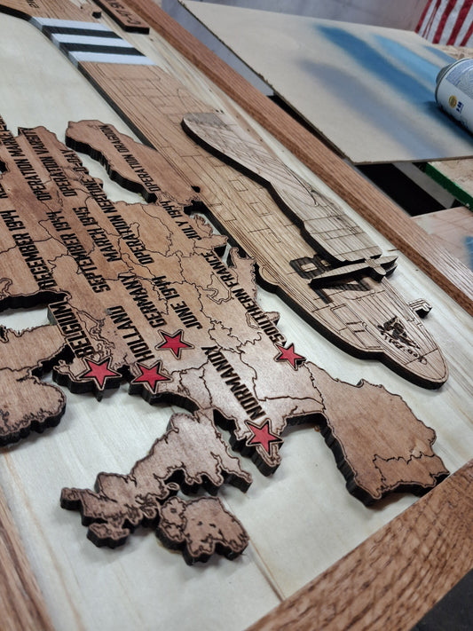 30 x 15 Tico Belle laser cut and Engraved wall hanging