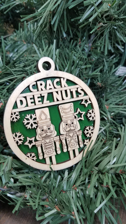 Naughty But Nice- Laser Cut Wooden Ornaments