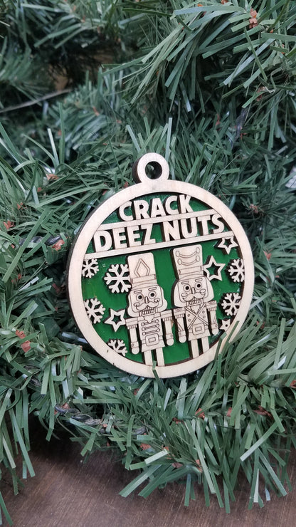 Naughty But Nice- Laser Cut Wooden Ornaments