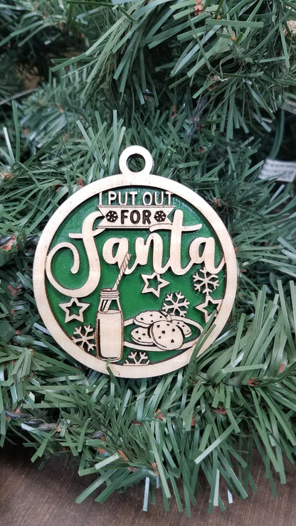 Naughty But Nice- Laser Cut Wooden Ornaments