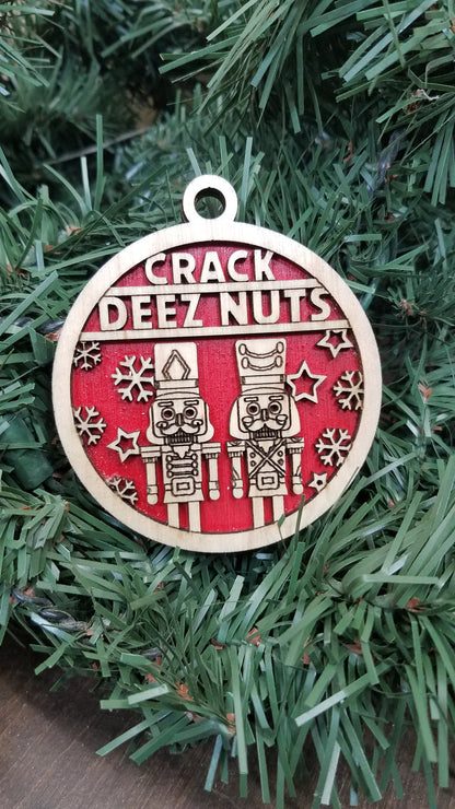 Naughty But Nice- Laser Cut Wooden Ornaments