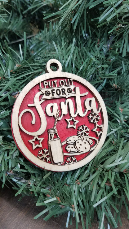 Naughty But Nice- Laser Cut Wooden Ornaments