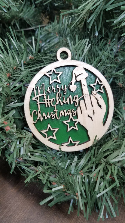 Naughty But Nice- Laser Cut Wooden Ornaments