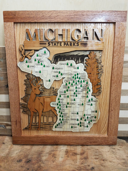 Michingan State Park Explorer Map