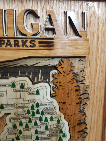 Michingan State Park Explorer Map