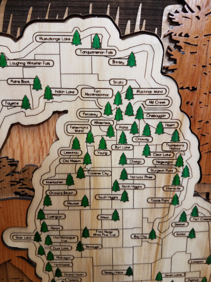 Michingan State Park Explorer Map
