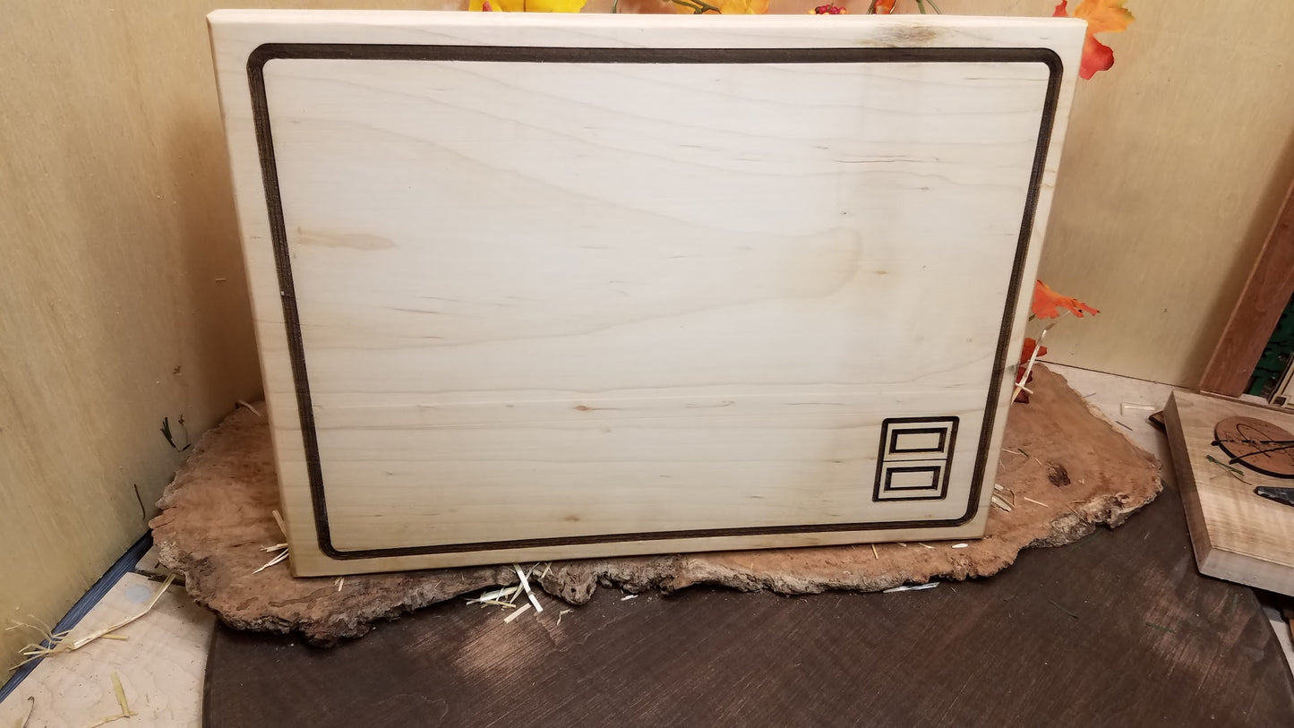 Square Body Maple Slab Cutting Board