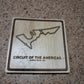 Laser cut/engraved F1/NASCAR/Motorcross coaster