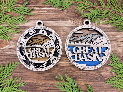 National Park- Laser Cut Wooden Christmas Ornaments Set 2 E-L