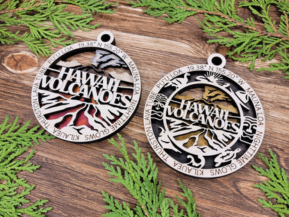National Park- Laser Cut Wooden Christmas Ornaments Set 2 E-L
