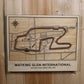 Watkins Glen International Race Track Topography Map Wall Decor