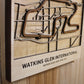 Watkins Glen International Race Track Topography Map Wall Decor