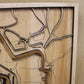 Laguna Seca International Race Track Topography Map Wall Decor