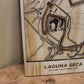 Laguna Seca International Race Track Topography Map Wall Decor