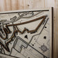 Circuit of the Americas Race Track Topography Map Wall Decor