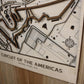Circuit of the Americas Race Track Topography Map Wall Decor