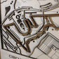Circuit of the Americas Race Track Topography Map Wall Decor