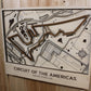 Circuit of the Americas Race Track Topography Map Wall Decor