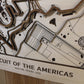 Circuit of the Americas Race Track Topography Map Wall Decor