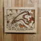 Racetrack Topography Engraved Wall Map F1/NASCAR/Motorcross