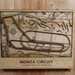 Racetrack Topography Engraved Wall Map F1/NASCAR/Motorcross