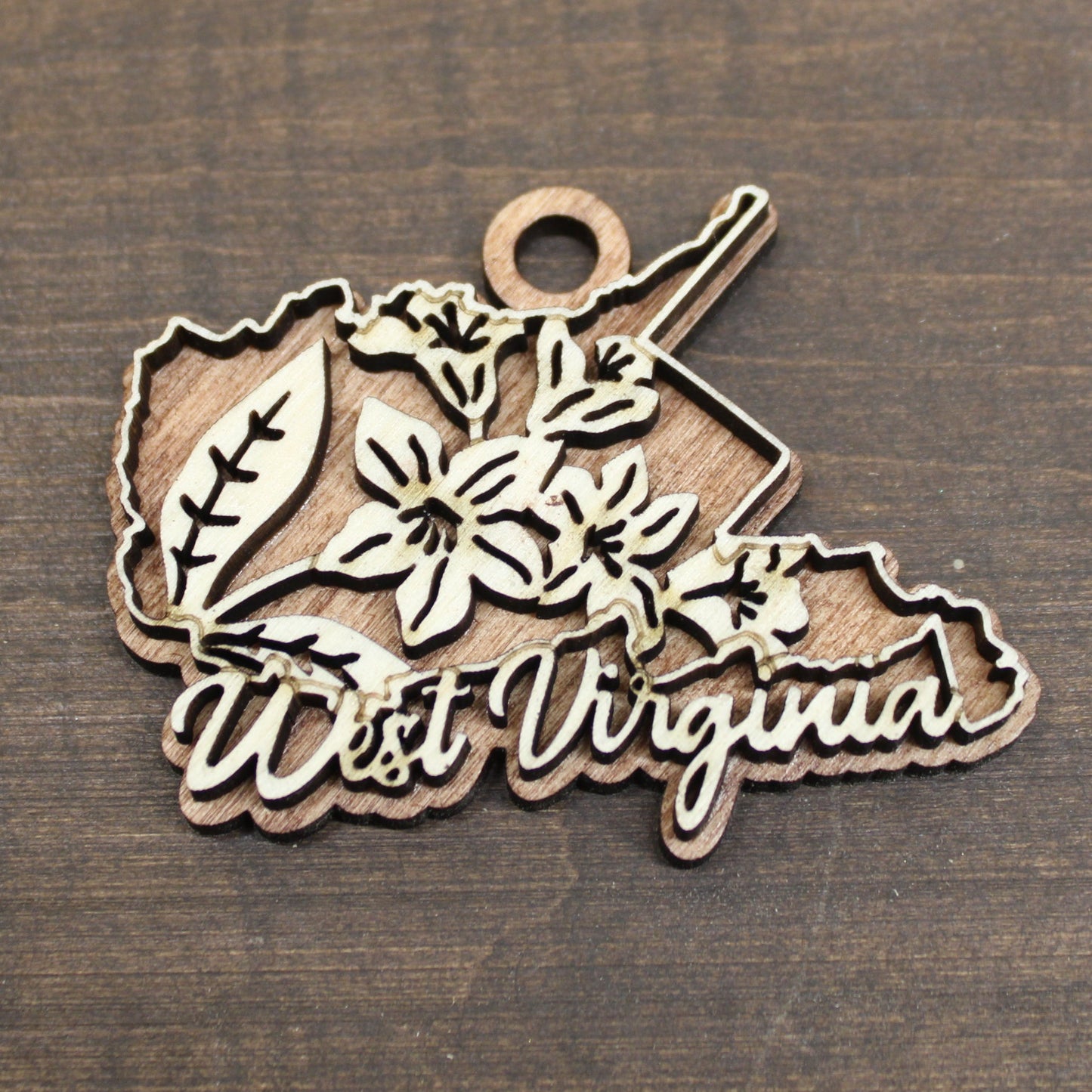 State Flower Christmas Ornament