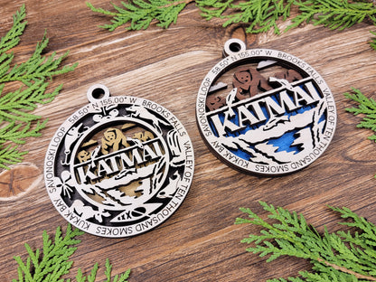 National Park- Laser Cut Wooden Christmas Ornaments Set 2 E-L