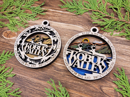 National Park- Laser Cut Wooden Christmas Ornaments Set 2 E-L
