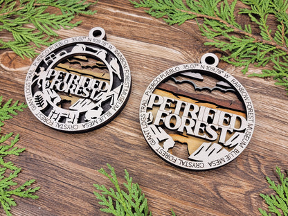 National Park  Wooden Christmas Ornament Set