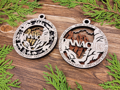 National Park  Wooden Christmas Ornament Set