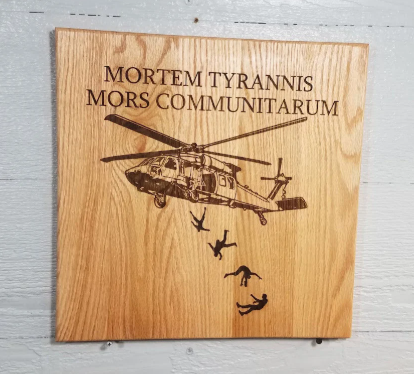 Mortem Tyrannis Mors Communitarum Wall Sign
