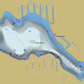 Knapp Lake Indiana Topographic Depth Map