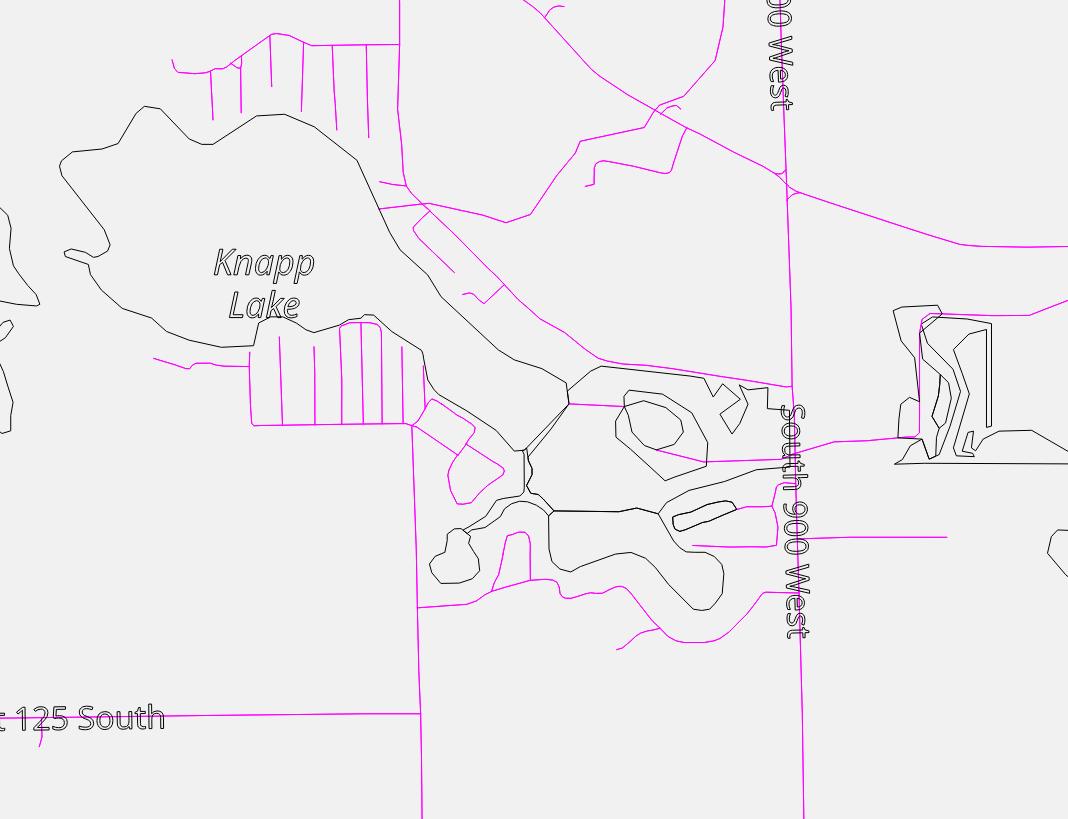 Knapp Lake Indiana Topographic Depth Map