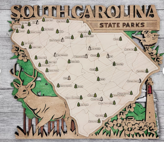 South Carolina  State Park Explorer Map