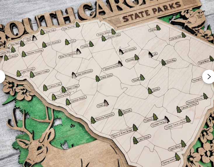 South Carolina  State Park Explorer Map