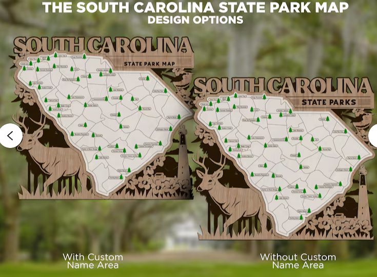 South Carolina  State Park Explorer Map