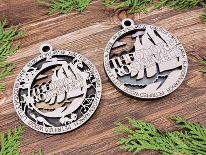 National Park  Wooden Christmas Ornament Set