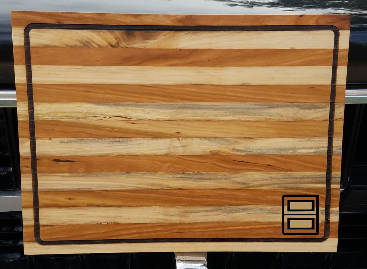 Square Body Edge Grain Cutting Board