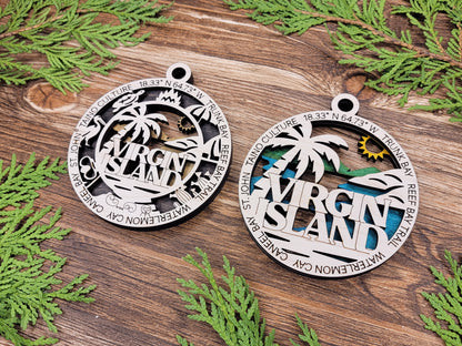 National Park  Wooden Christmas Ornament Set