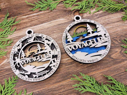 National Park  Wooden Christmas Ornament Set