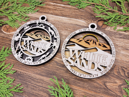 National Park  Wooden Christmas Ornament Set