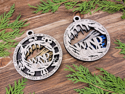 National Park  Wooden Christmas Ornament Set