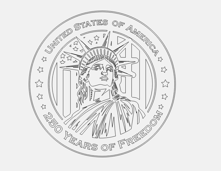 White Oak Maple Patriotic Cutting Board: 250th Anniversary Laser Engraved , 250 Years of Freedom